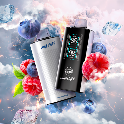 Flavour Beast Unleashed DCP 20K, Epic Fruit Bomb flavor, dual coil system delivering rich explosive vaping experience, ideal for Ontario and Quebec vapers.