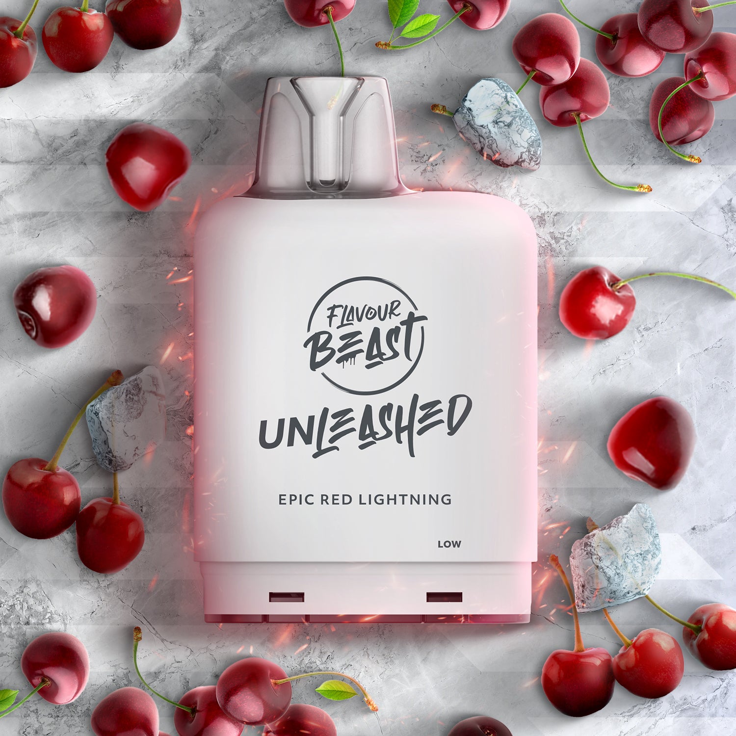 Flavour Beast Level X Unleashed Boost G2 Pod 25K, Epic Cantaloupe flavour, Boost mode pod delivering intense taste and enhanced vaping power, ideal for Ontario and Quebec customers.