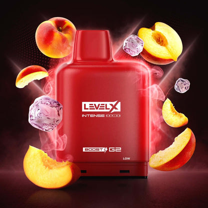 Flavour Beast Level X Intense Boost, Strawberry Watermelon flavour with intense 2X Boost Mode for richer vaping experience, ideal for Ontario and Quebec vapers.