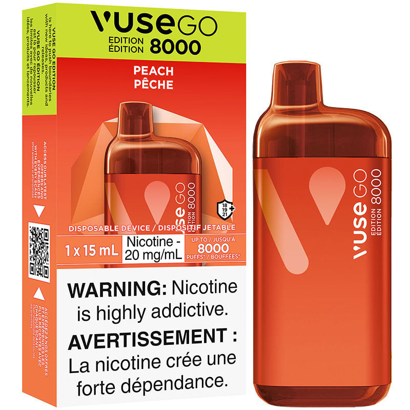 VUSE Go 8000 disposable vape - long-lasting and convenient vaping available in Hawkesbury, Ottawa, and across Ontario.