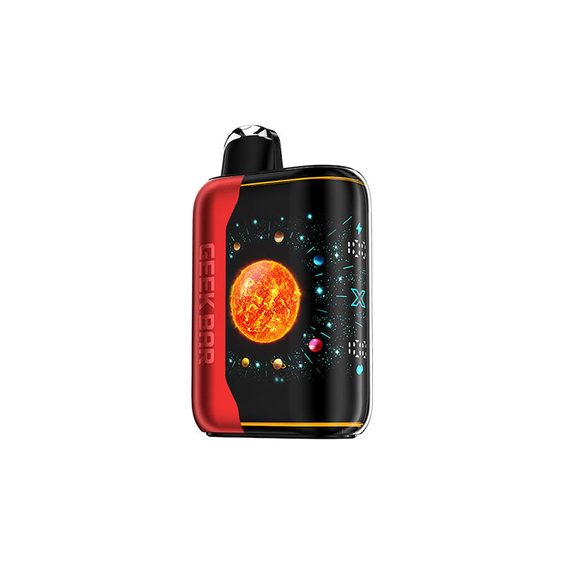 Geek Bar Pulse X Platinum Edition, Tropical Orange Ice flavour, up to 25,000 puffs with fast charging and advanced airflow control, designed for Ontario and Quebec vapers.