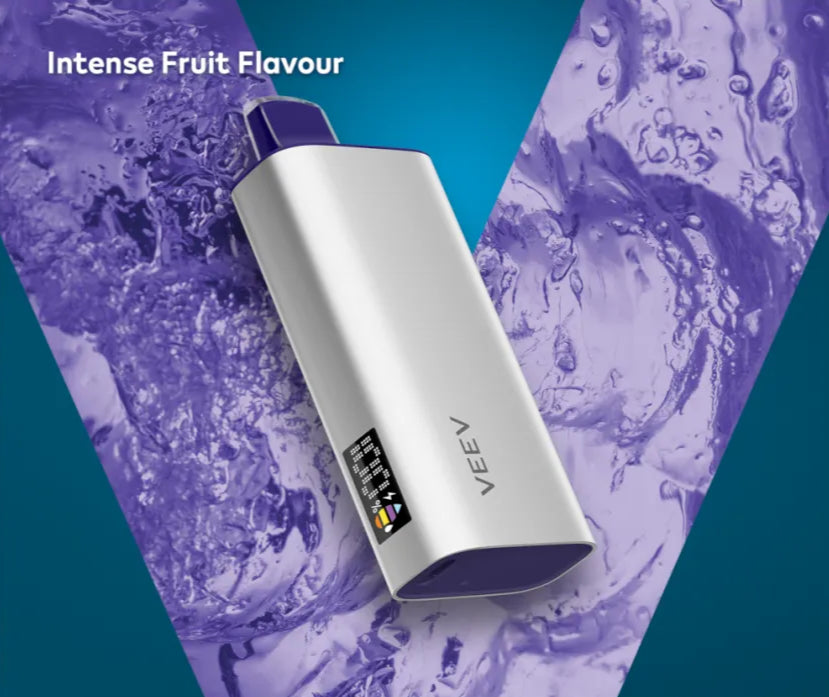 Veev Now 18mL Disposable vape, Grape flavour, 20mg nicotine salts, up to 8,000 puffs, long-lasting and convenient disposable vape, perfect for vapers in Ontario and Quebec.