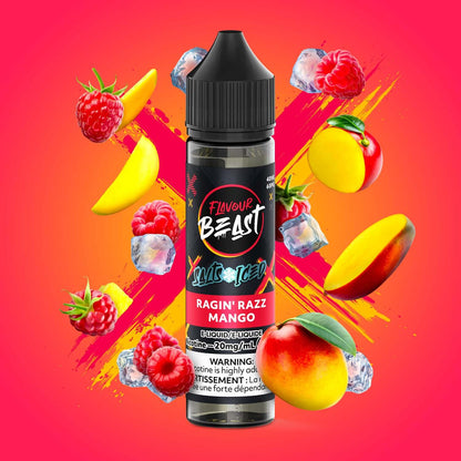 Flavour Beast E-Liquid Salt Iced 60mL, Groovy Grape Passionfruit flavour with 20mg nicotine strength, bold and smooth vaping experience, ideal for Ontario and Quebec vapers.
