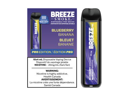 Breeze Pro 20mg Disposable Vape - Blueberry Banana