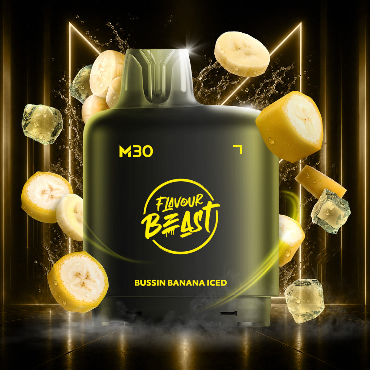Flavour Beast Level X M Series 30mL Pod Bussin' Banana Iced - Supa Vapes