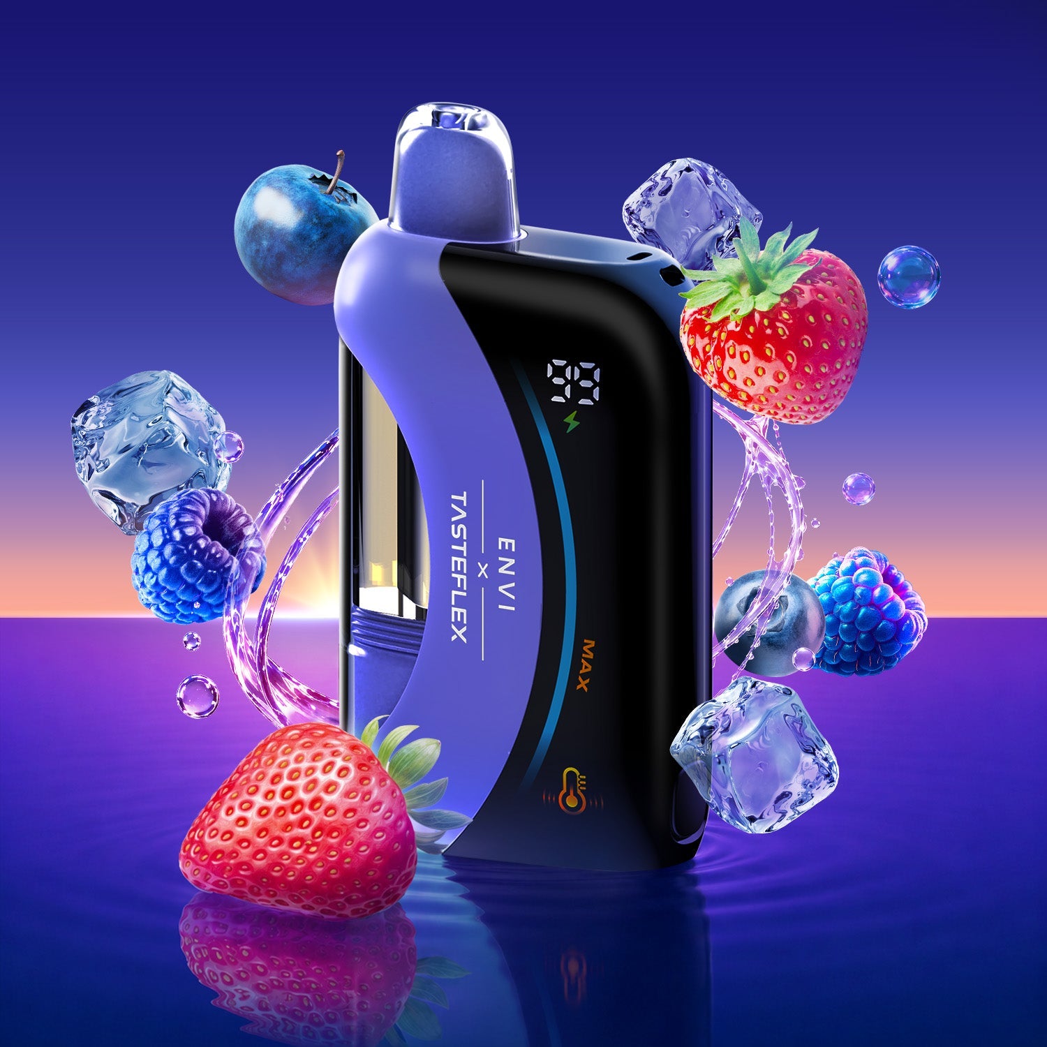 Envi X TasteFlex 125K Triple Berry Ice Disposable Vape - Supa Vapes