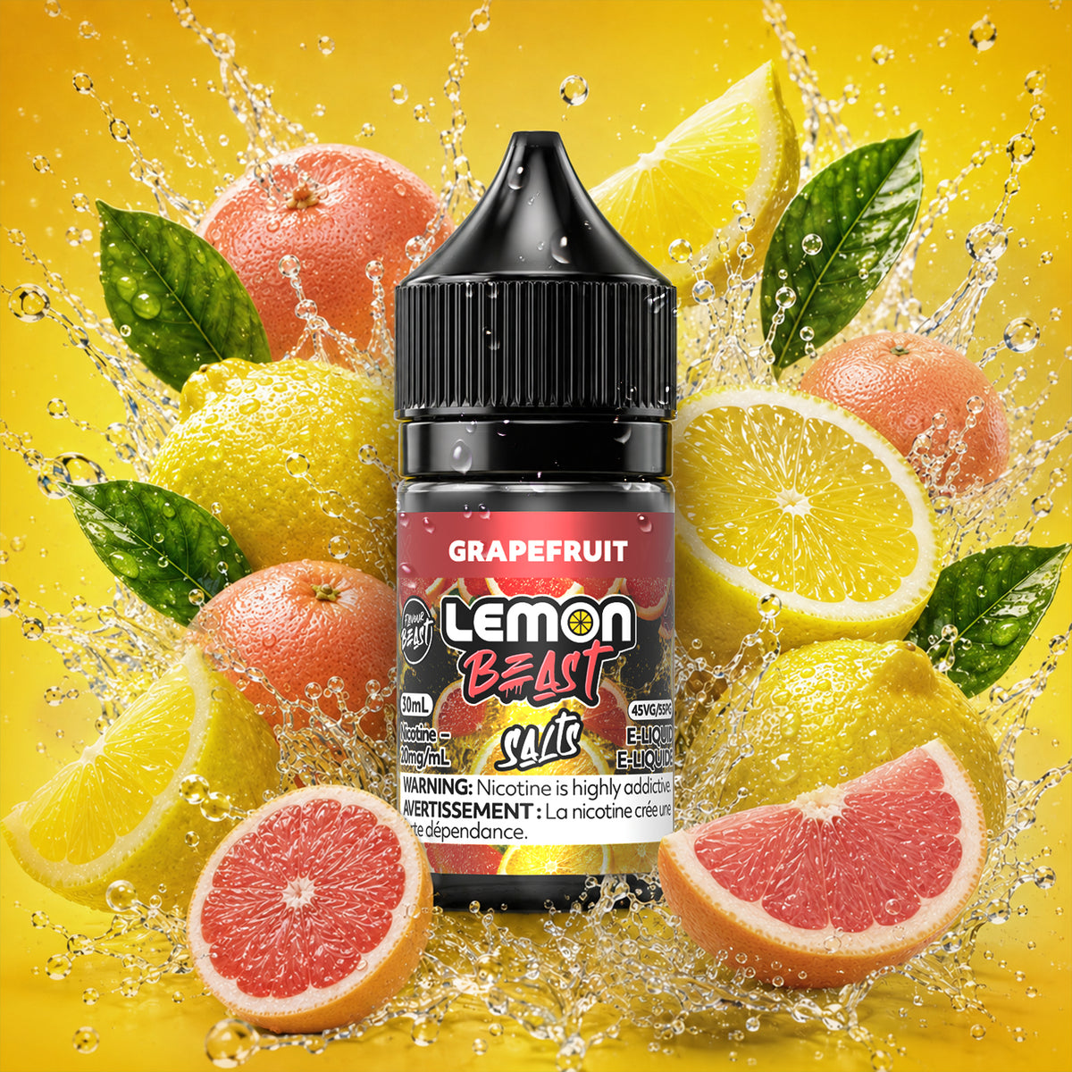 Flavour Beast Lemon Beast E-Liquid 30mL in Grapefruit Lemon flavour | Supa Vapes Canada
