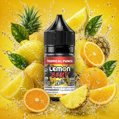Flavour Beast Lemon Beast E-Liquid 30mL in Tropical Punch Lemon flavour | Supa Vapes Canada