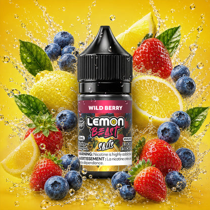 Flavour Beast Lemon Beast E-Liquid 30mL in Wild Berry Lemon flavour | Supa Vapes Canada