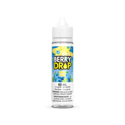 Berry Drop 60mL, Cherry flavour, 12mg nicotine strength, rich berry blend with sweet and tart vape, ideal for Ontario and Quebec vapers.