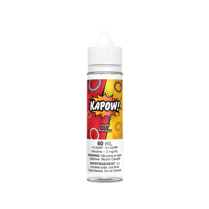 KAPOW! Nana flavour vape juice, 3mg nicotine, sweet dessert-inspired e-liquid, perfect for Ontario and Quebec vapers seeking bold sweet treat vape experience.