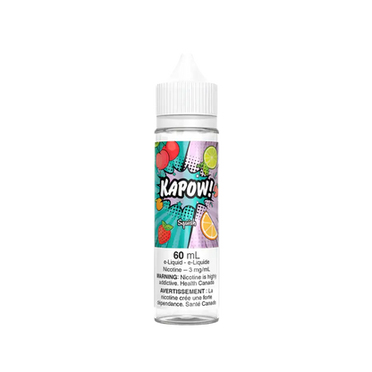 KAPOW! PIXI flavour vape juice with 6mg nicotine, sweet candy-inspired e-liquid, designed for Ontario and Quebec vapers seeking a satisfying treat.