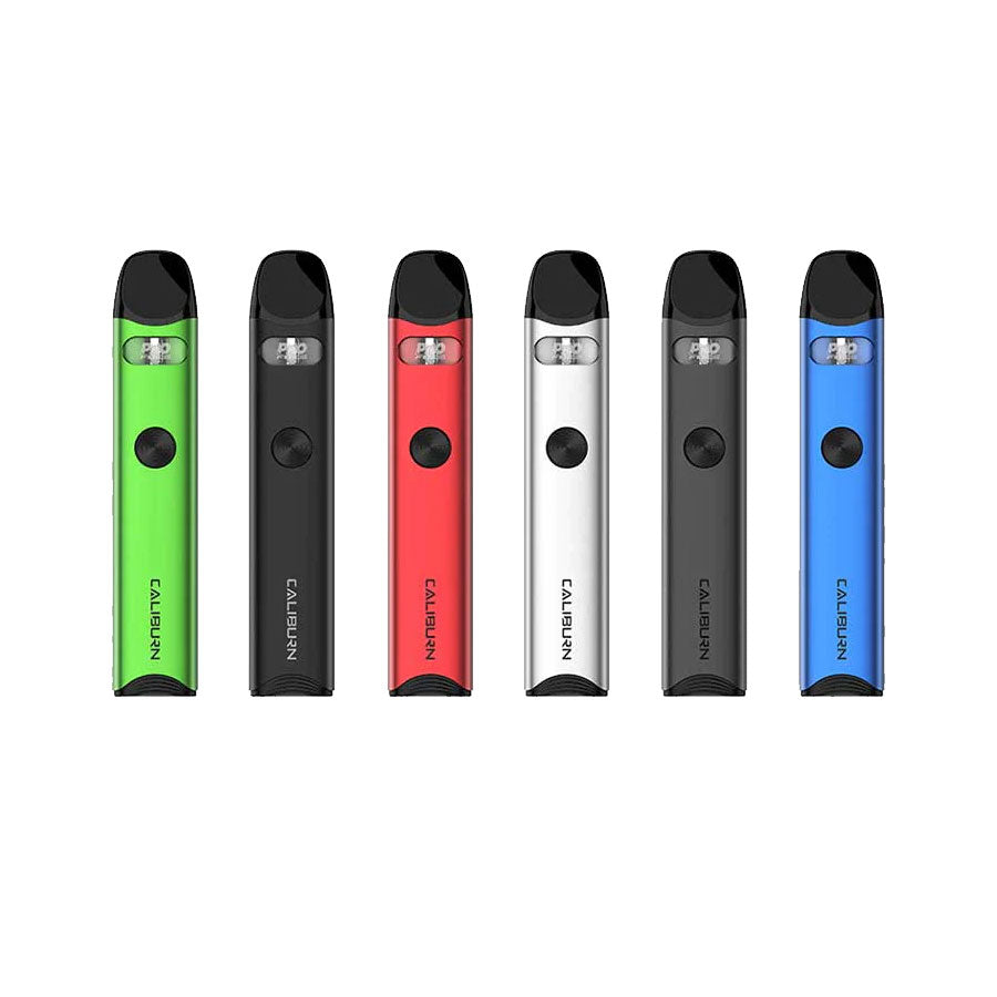 UWELL Caliburn A3 Pod Kit, Black color, 520mAh battery with Pro-FOCS flavor technology, premium vaping device designed for Ontario and Quebec vapers.