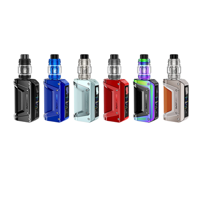 GEEKVAPE Aegis Legend 3 Starter Kit, Black color, featuring AS Chip 4.0 and leakproof top airflow design, durable and powerful vape device, ideal for Ontario and Quebec vape users.