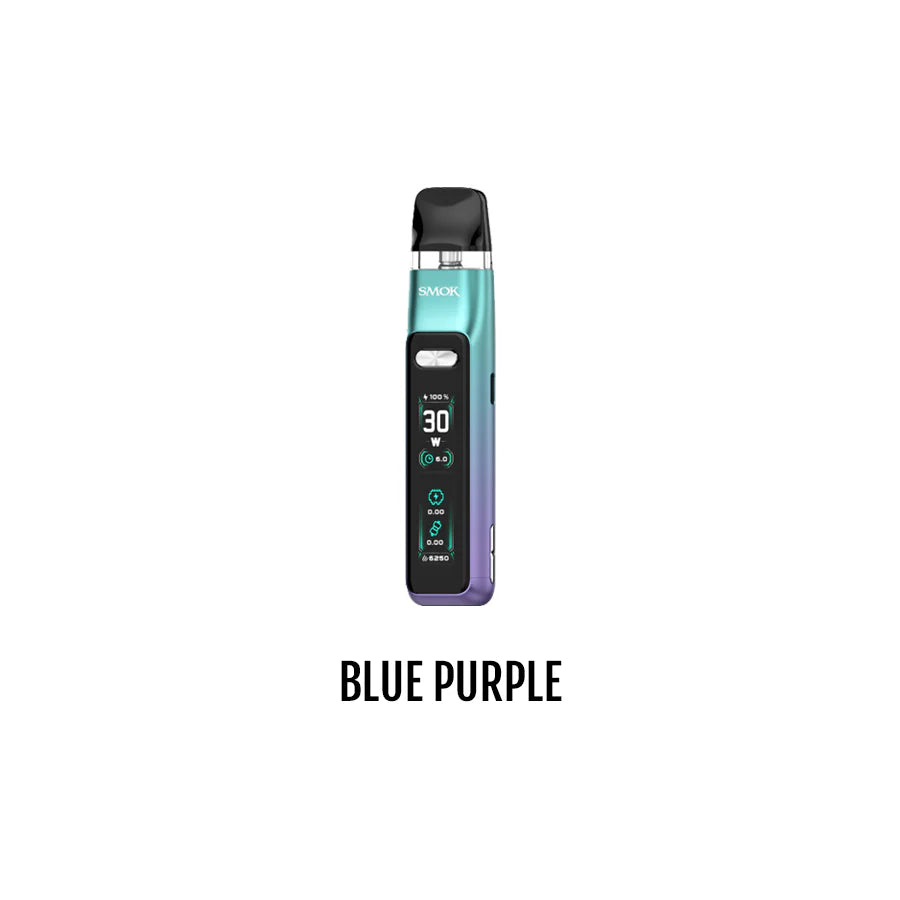 SMOK Novo GT Pod Kit in Blue Purple, customizable airflow, 1300mAh battery, sleek vaping device, ideal for Ontario and Quebec vapers.
