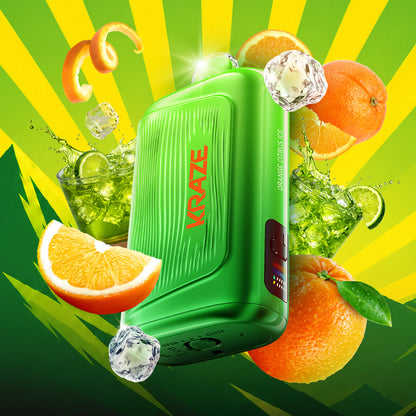 Kraze Giga 40ML Disposable Vape in Orange Citrus Ice flavour | Supa Vapes Canada