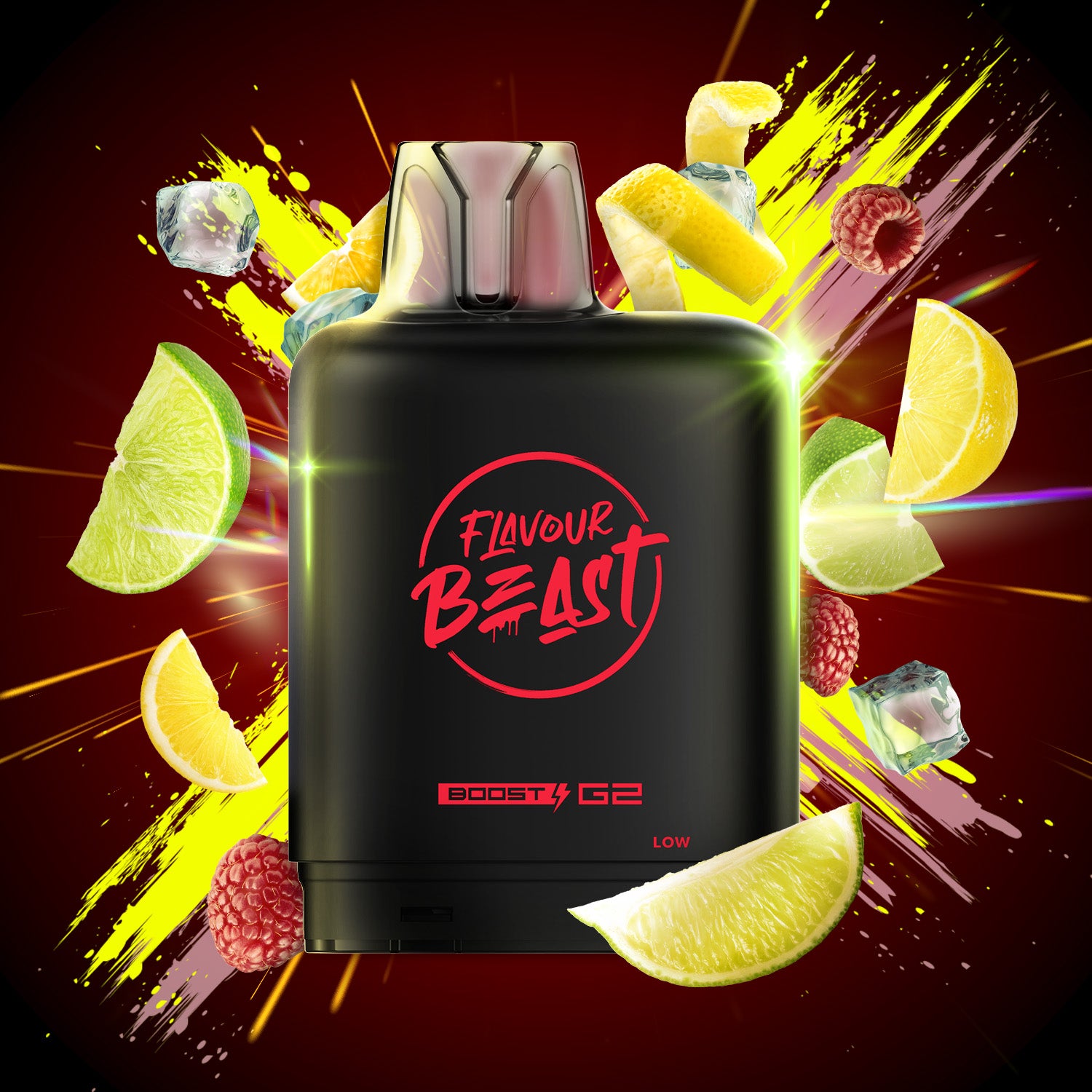 Flavour Beast Level X Boost 25K, VC Delight flavour, premium pod with 25,000 puffs capacity, long-lasting satisfaction for Ontario and Quebec vapers.