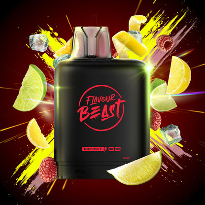 Flavour Beast Level X Boost 25K, VC Delight flavour, premium pod with 25,000 puffs capacity, long-lasting satisfaction for Ontario and Quebec vapers.