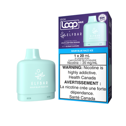 STLTH LOOP MAX ELF BAR SOUR BLUE RAZZ ICE SUPA VAPES BEST ONLINE VAPE STORE IN CANADA