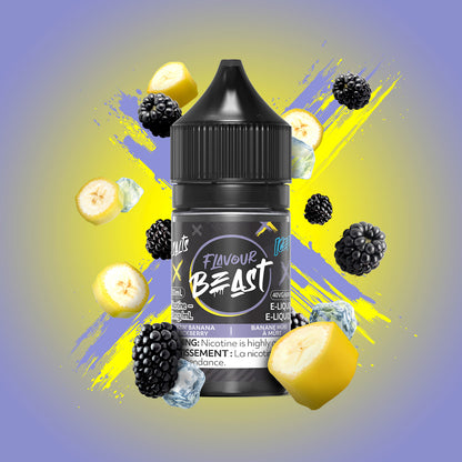 Flavour Beast E-Liquid Salt Wild White Grape 30mL with 20mg nicotine salt, intense wild white grape flavor, smooth and robust vaping experience for Ontario and Quebec customers.
