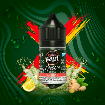 Flavour Beast Chuggin Series, Chuggin Orange Fizz Ice flavour, bold and refreshing vape juice designed for Ontario and Quebec vapers seeking intense taste and quality.