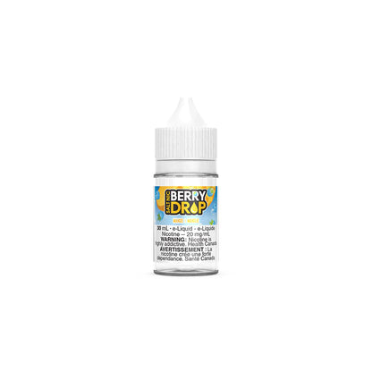 Berry Drop Salt Lime flavour vape juice, 30mL bottle with 12mg nicotine strength, fruity berry and lime taste, ideal for Ontario and Quebec vapers.