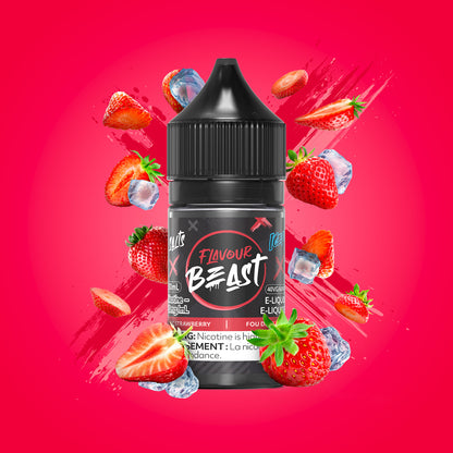 Flavour Beast E-Liquid Salt, Mad Mango Peach flavour, 30mL bottle with 20mg nicotine salt, bold and smooth vaping experience, designed for Ontario and Quebec vapers.