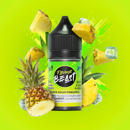 Flavour Beast E-Liquid Salt, Super Sour Peach flavour, 30mL bottle with 20mg salt nicotine, intense and long-lasting vape satisfaction, ideal for Ontario and Quebec customers.