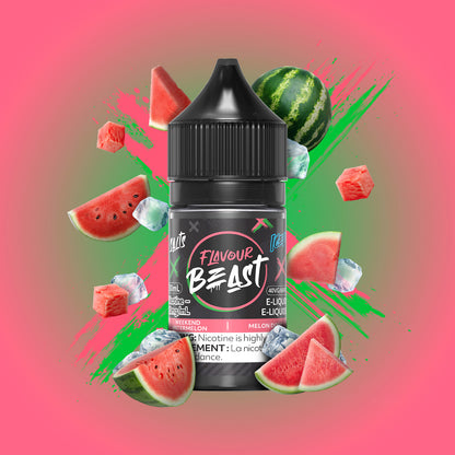 Flavour Beast E-Liquid Salt 30mL, Slammin' STS Iced flavour with 10mg nicotine salt, intense and smooth powerful vape, ideal for Ontario and Quebec customers.