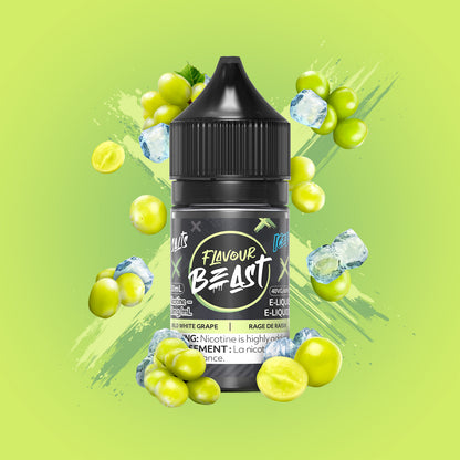 Flavour Beast E-Liquid Salt 30mL, STR8 Up Strawberry Banana flavour, 10mg nicotine strength, delivering robust and smooth vaping experience for Ontario and Quebec customers.