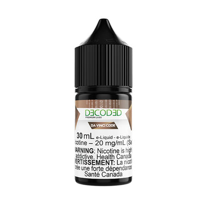 DECODED Salt Nic 30mL, Rongo flavour with tangy strawberry, citrus, and crisp cucumber, 2% nicotine strength, ideal for pod system users in Ontario and Quebec.