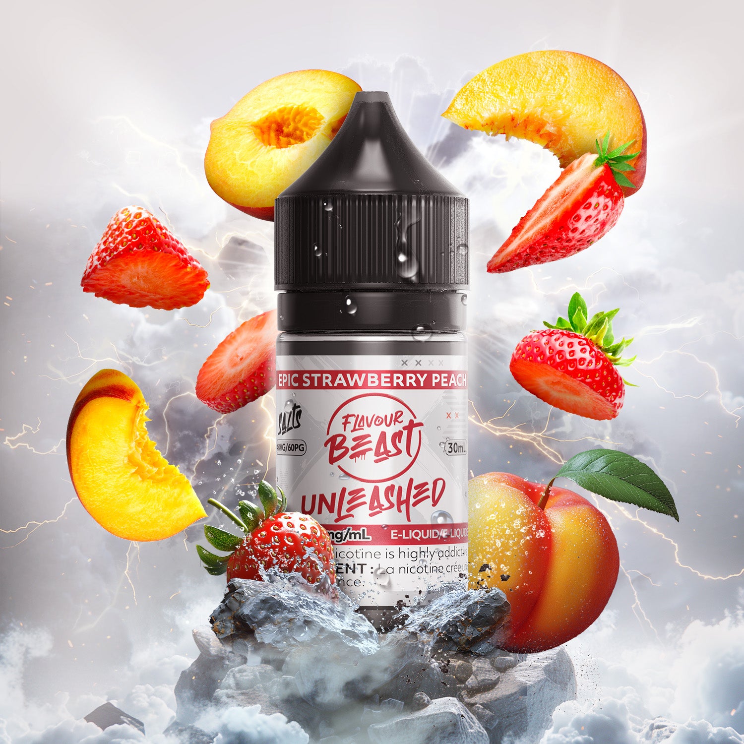 Flavour Beast Unleashed E-Liquid, Epic Pineapple Lemon flavour, smooth salt nicotine vape, potent fruity taste, ideal for Ontario and Quebec vapers.