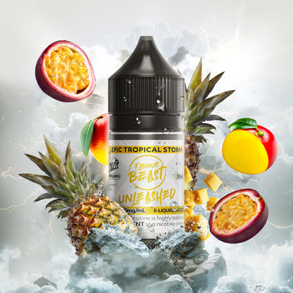 Flavour Beast Unleashed E-Liquid, Epic Sour Berries Ice flavour, premium salt nicotine e-liquid, bold fruity taste, ideal for Ontario and Quebec vapers.