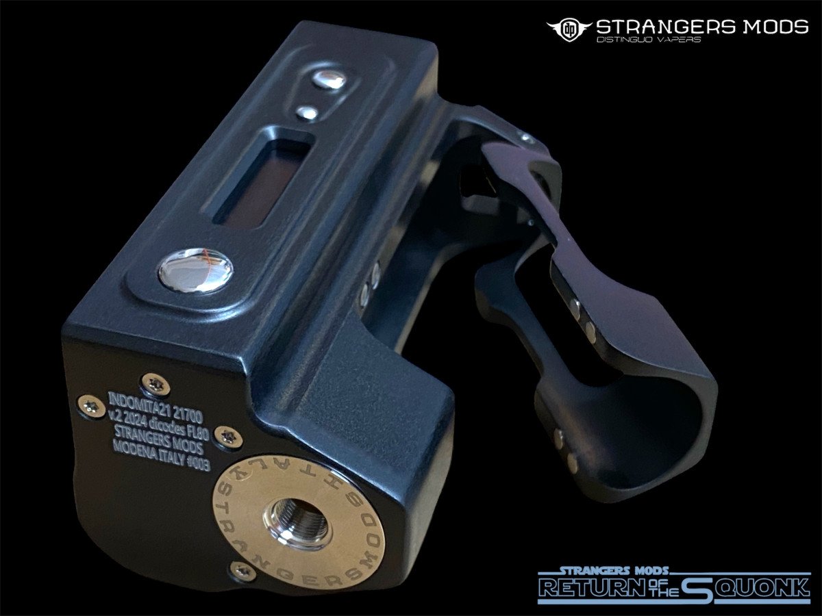 Strangers Mods Indomita21 FL80 squonk mod, detail