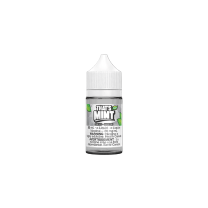 That's Mint - Salt, Mint Condition flavour, 20mg salt nicotine strength, cool and smooth vape with intense mint freshness, designed for Ontario and Quebec customers.
