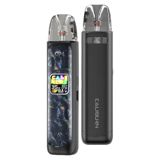 Uwell Caliburn G4 Open Pod Kit Twilight Silver, 2mL capacity, dual vaping modes, smooth flavour vaping device designed for Ontario and Quebec vapers