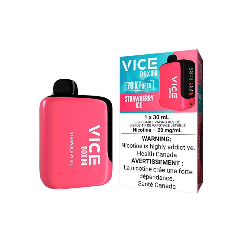VICE Box 2 disposable vape, Mango Tango Ice flavour, smooth vape with long-lasting performance, bold and flavorful, ideal for Ontario and Quebec customers.