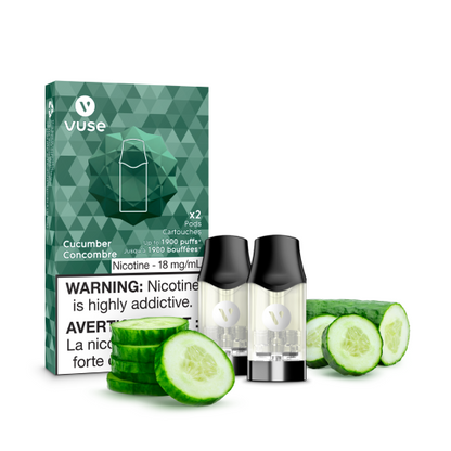 VUSE Epods (2 PCK) Mint Ice flavour, 2% (20mg) nicotine, refreshing and satisfying vape pods, ideal for Ontario and Quebec users.