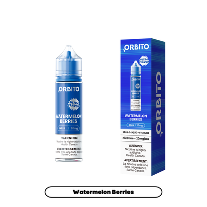 Orbito E-Liquid Salt Nicotine 60mL in Watermelon Berries flavour | Supa Vapes Canada
