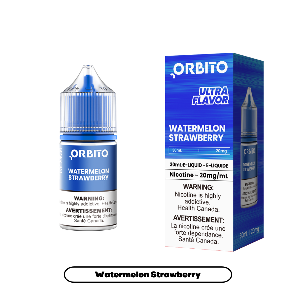 Orbito E-Liquid Salt Nicotine 30mL in Watermelon Strawberry flavour | Supa Vapes Canada