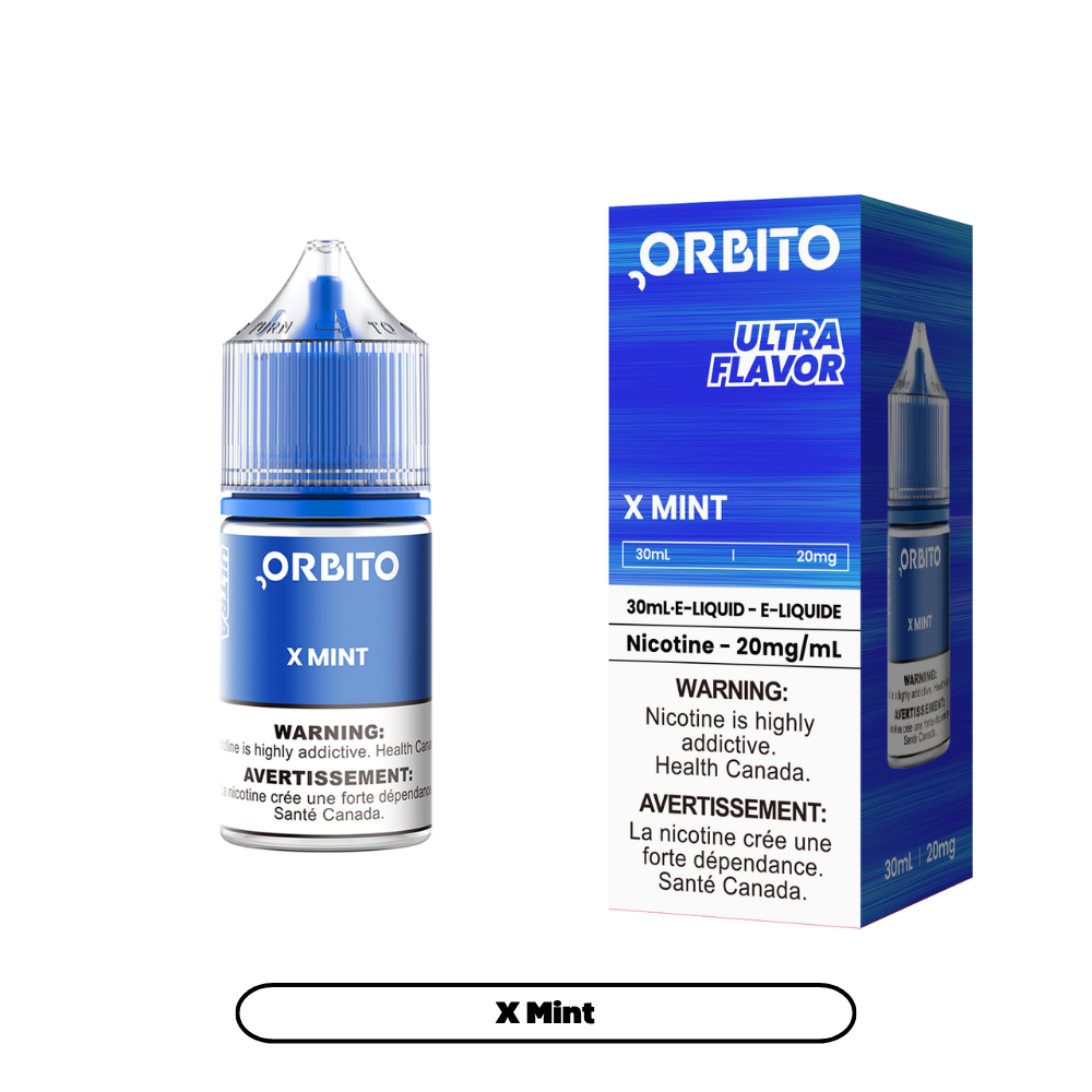 Orbito E-Liquid Salt Nicotine 30mL in X Mint flavour | Supa Vapes Canada