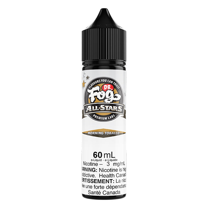 Dr. Fog All Stars Morning Tobacco Freebase E-Juice 60mL - Supa Vapes