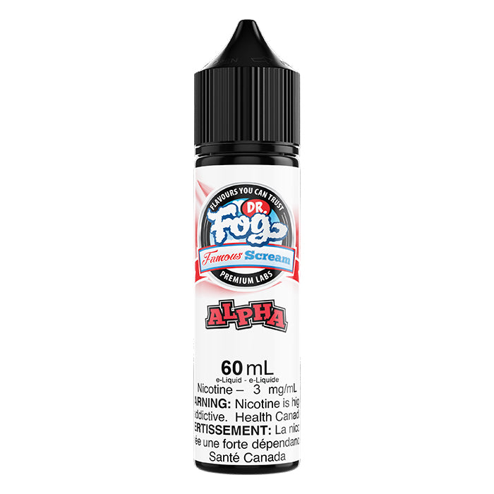 Dr. Fog Famous Scream Alpha Freebase E-Juice 60mL - Supa Vapes