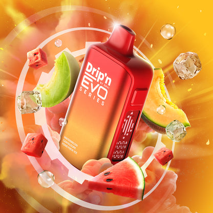 Drip'n EVO 63K Watermelon Cantaloupe Honeydew Ice Disposable Vape - Supa Vapes