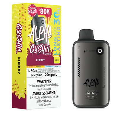 Flavour Beast Alpha 80K disposable vape — Gushin Cherry flavour | Supa Vapes Canada