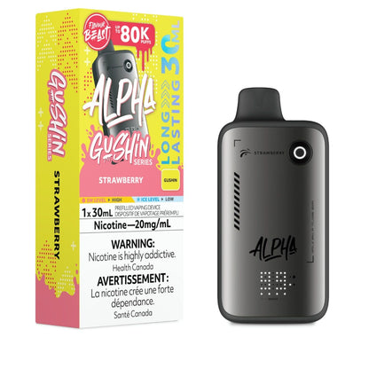 Flavour Beast Alpha 80K disposable vape — Gushin Strawberry flavour | Supa Vapes Canada