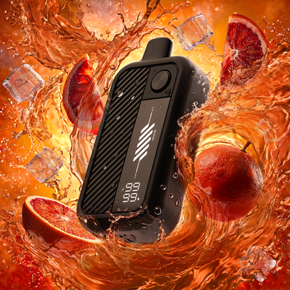 Flavour Beast Mode Max 3 60K disposable vape in Bangin' Blood Orange Iced flavour, 60,000 puffs, 20mg salt nicotine, available at Supa Vapes Canada.