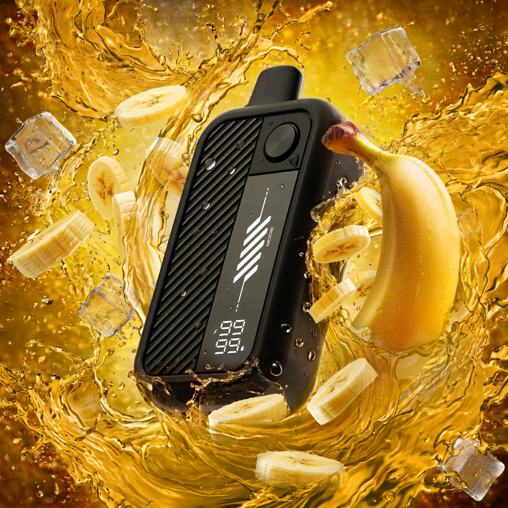 Flavour Beast Mode Max 3 60K disposable vape in Bussin Banana Iced flavour, 60,000 puffs, 20mg salt nicotine, available at Supa Vapes Canada.