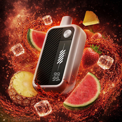 Flavour Beast Mode Max 3 Epic Unleashed 60K disposable vape in Epic Fruit Fusion Iced flavour, 60,000 puffs, 20mg salt nicotine, available at Supa Vapes Canada.