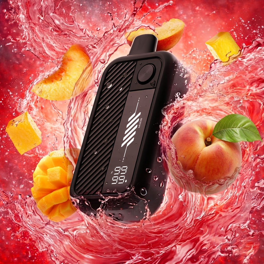 Flavour Beast Mode Max 3 60K disposable vape in Mad Mango Peach flavour, 60,000 puffs, 20mg salt nicotine, available at Supa Vapes Canada.